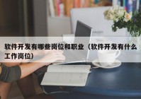 软件开发有哪些岗位和职业（软件开发有什么工作岗位）