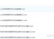 SEO视频教程全集下载，轻松掌握SEO优化技巧
