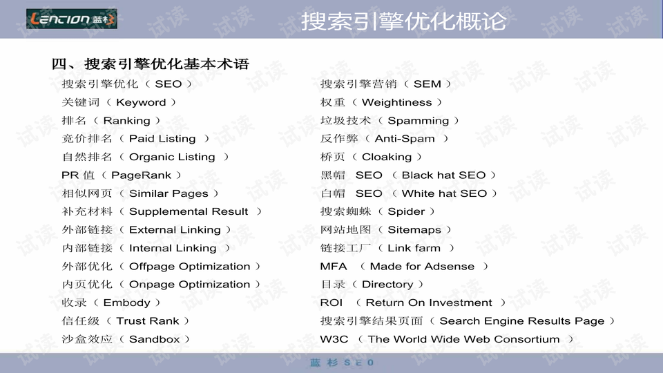 SEO优化培训PPT解析的风险